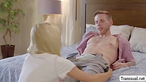 Brilliant blonde bombshell gets fucked hard from behind