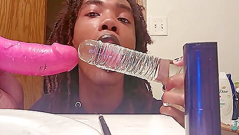 Ebony hottie with booty gets footfucked by a huge cock