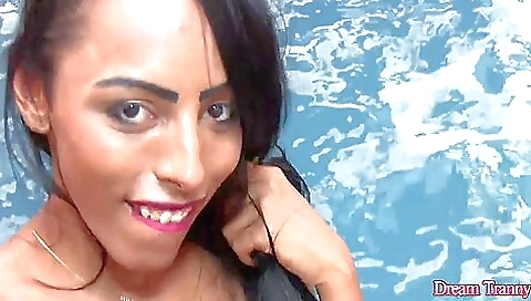 Busty brunette adiel hy bronze naked and shows off