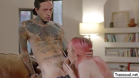 Busty redhead with big boobs and a nice booty is fucked