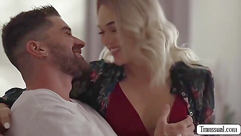 Blonde with a big ass lets her step sister's boyfriend take her